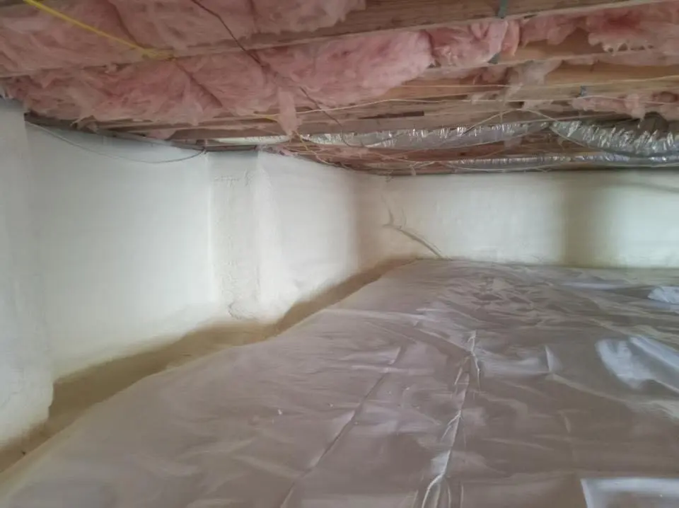 Crawl space encapsulation with closed-cell spray foam for Spray Foam Roofing in Fort Atkinson